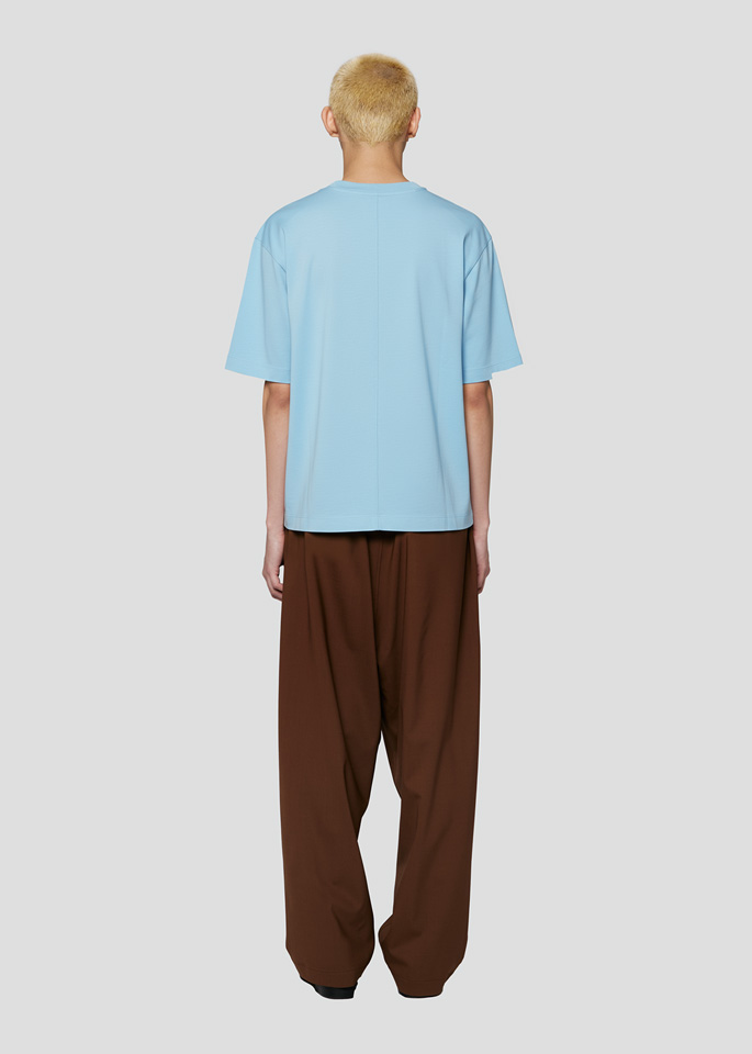 SEVEN GAUGE: T-SHIRT CREWNECK SHORT SLEEVE HEAVY JERSEY LIGHT BLUE