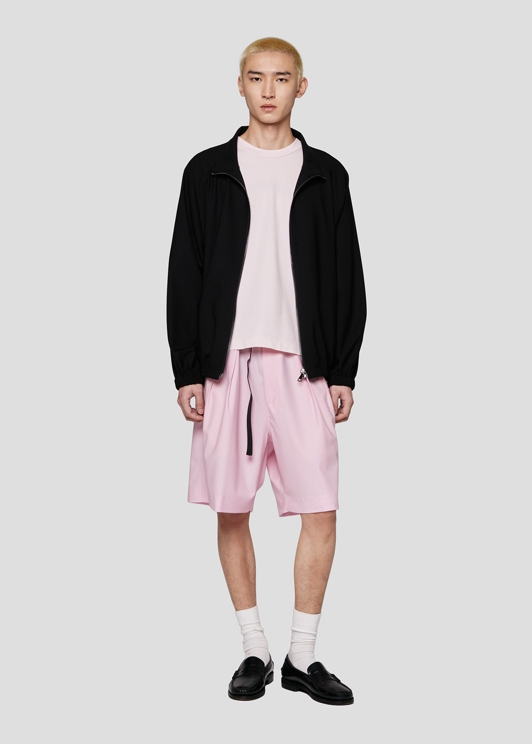 SEVEN GAUGE: T-SHIRT CREWNECK SHORT SLEEVE HEAVY JERSEY PINK LIGHT