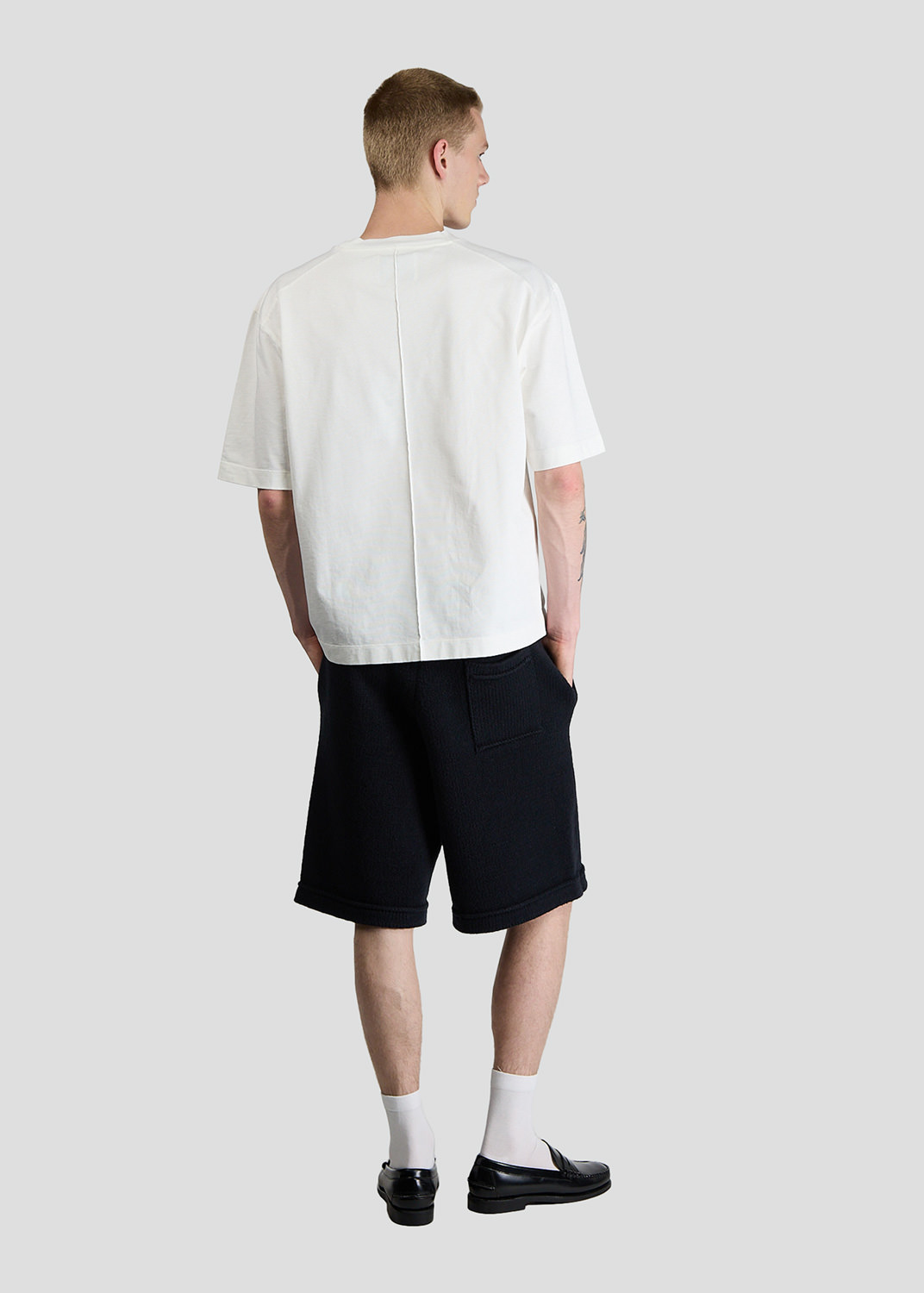 SEVEN GAUGE: T-SHIRT GIROCOLLO MANICA CORTA HEAVY JERSEY WHITE