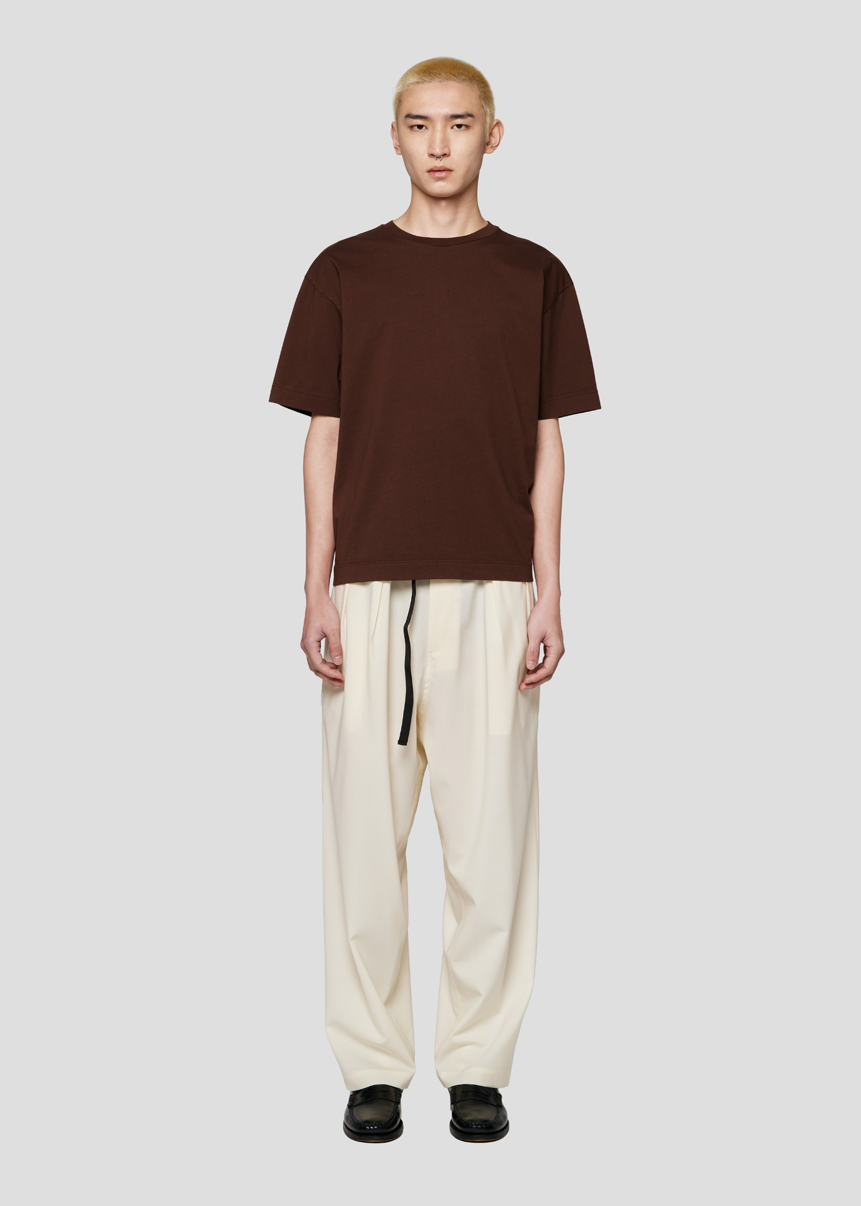 SEVEN GAUGE: T-SHIRT CREWNECK SHORT SLEEVE BROWN