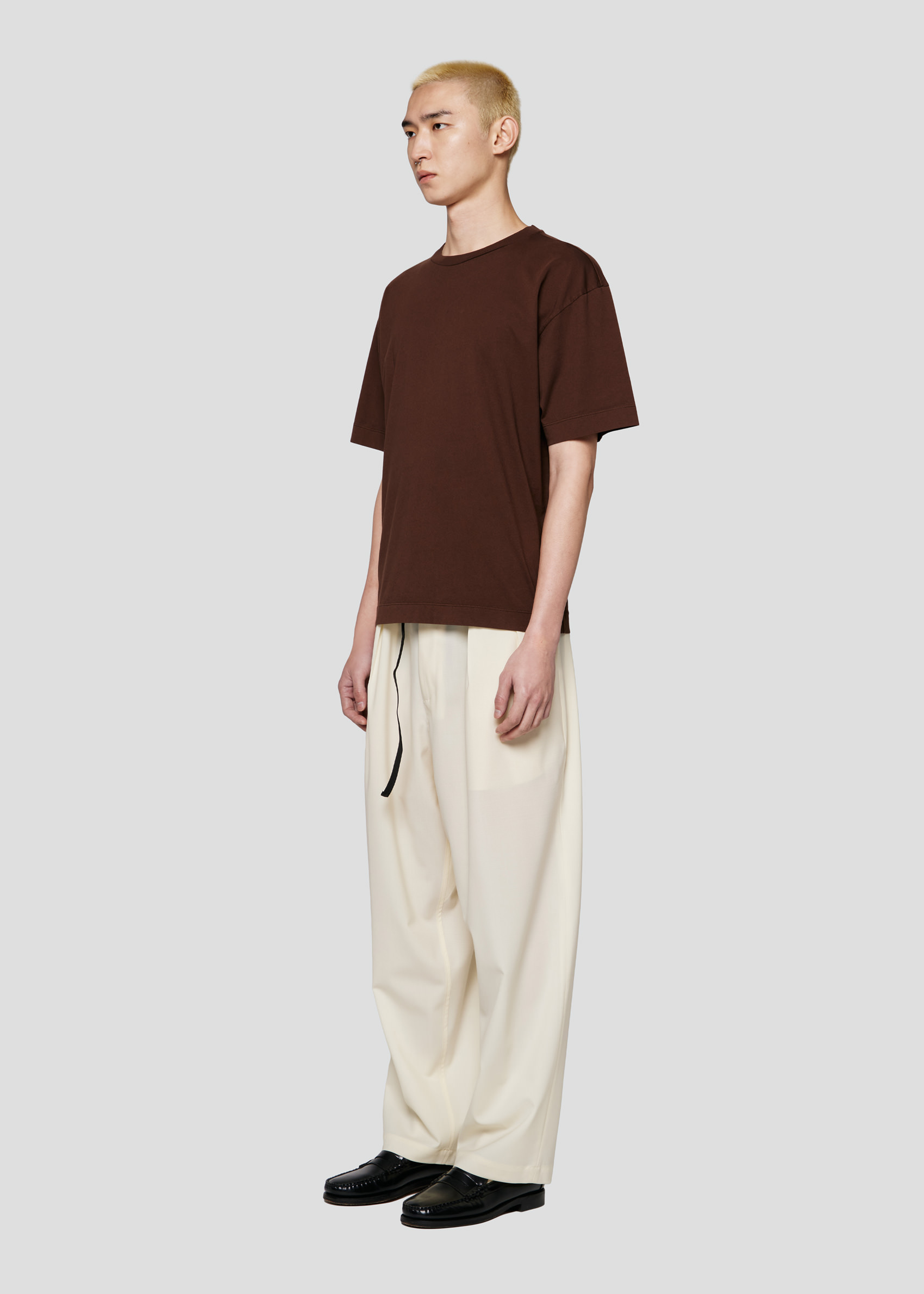 SEVEN GAUGE: T-SHIRT CREWNECK SHORT SLEEVE BROWN