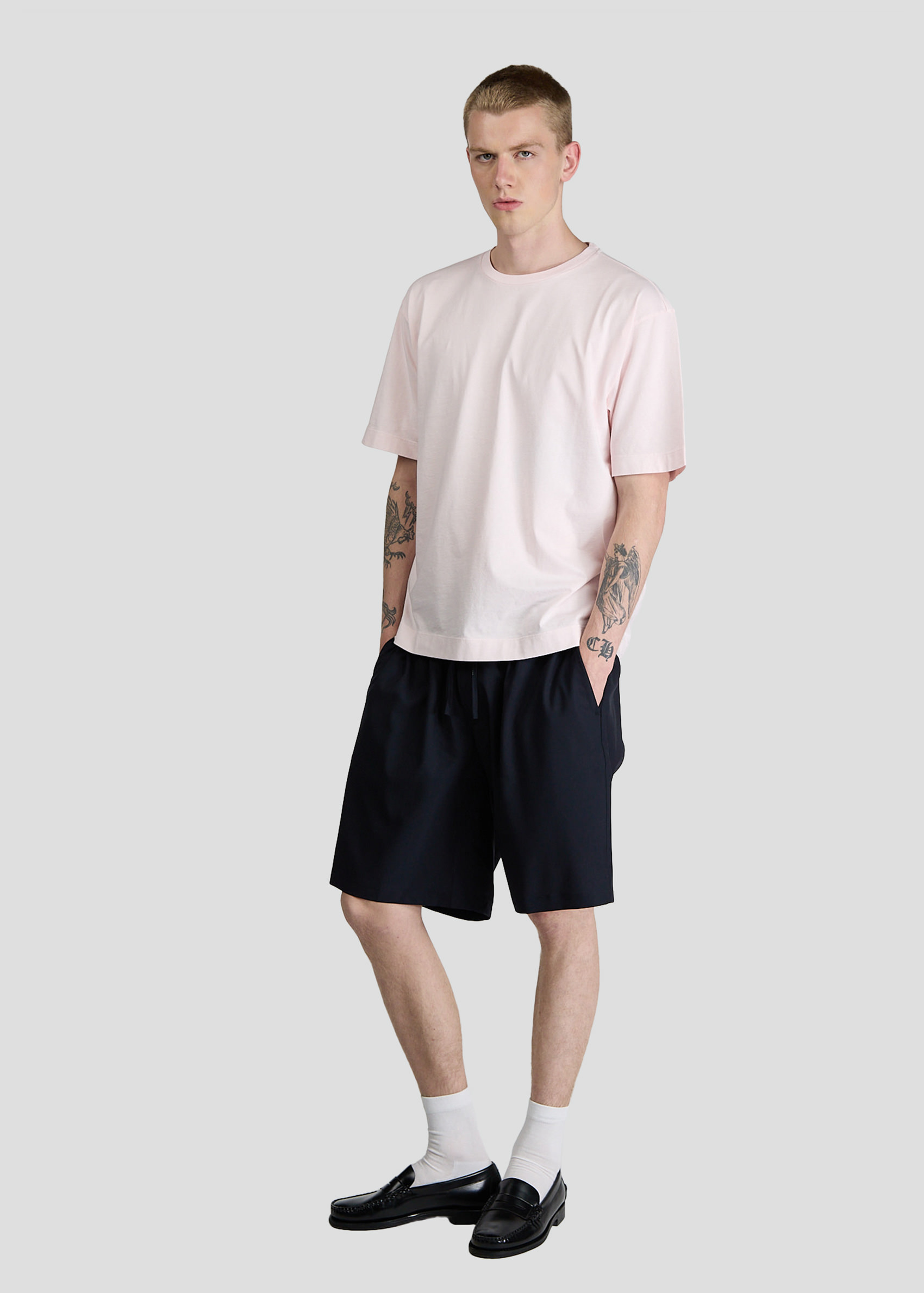 SEVEN GAUGE: T-SHIRT CREWNECK SHORT SLEEVE LIGHT PINK