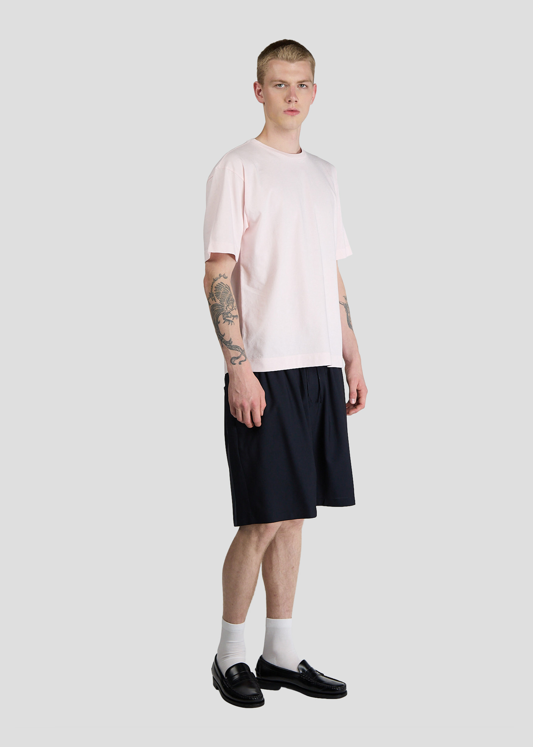 SEVEN GAUGE: T-SHIRT CREWNECK SHORT SLEEVE LIGHT PINK