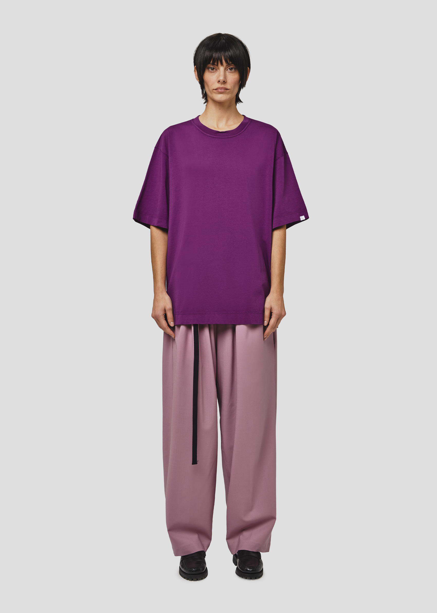 SEVEN GAUGE: T-SHIRT GIROCOLLO MANICA CORTA VIOLA