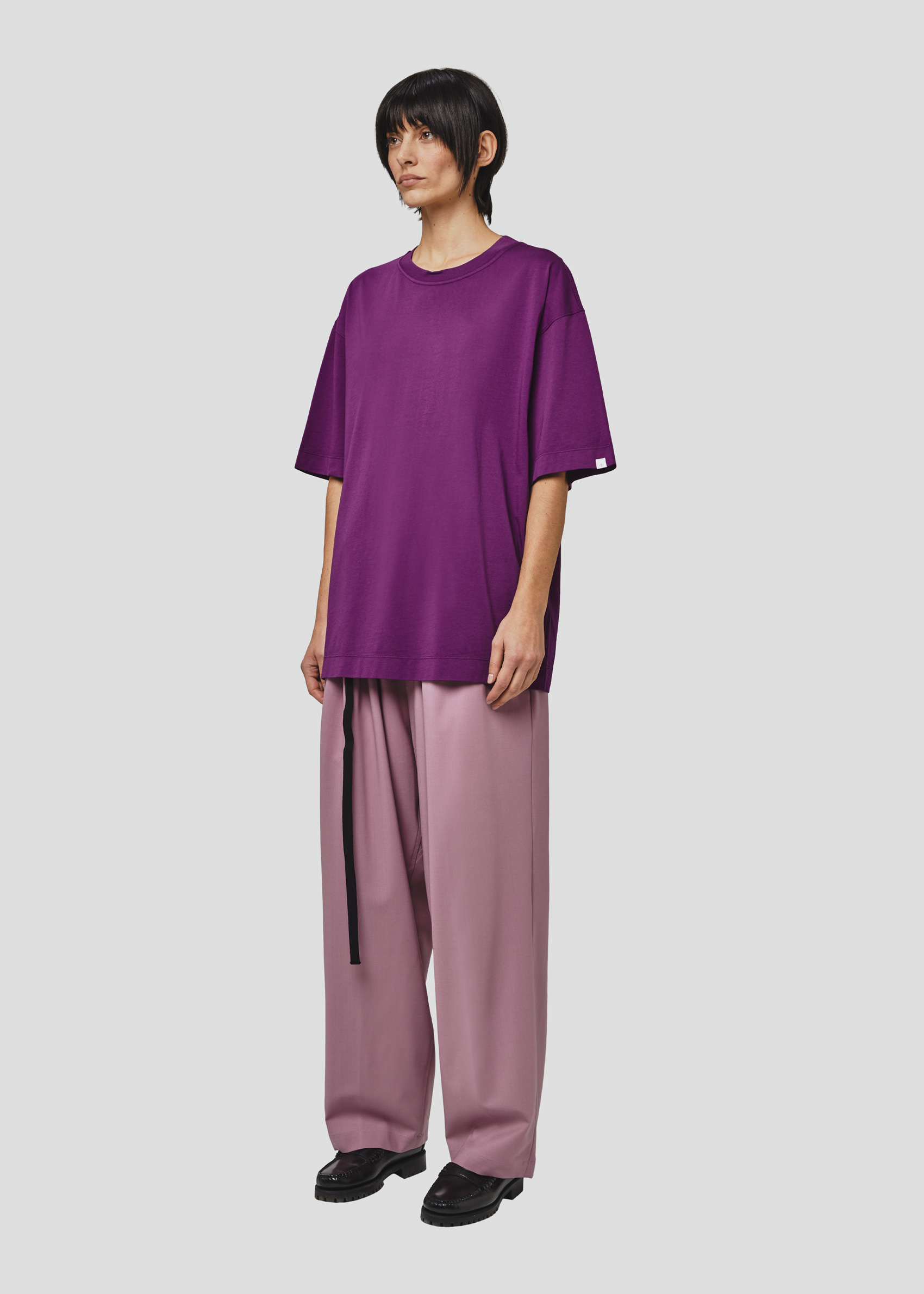 SEVEN GAUGE: T-SHIRT GIROCOLLO MANICA CORTA VIOLA