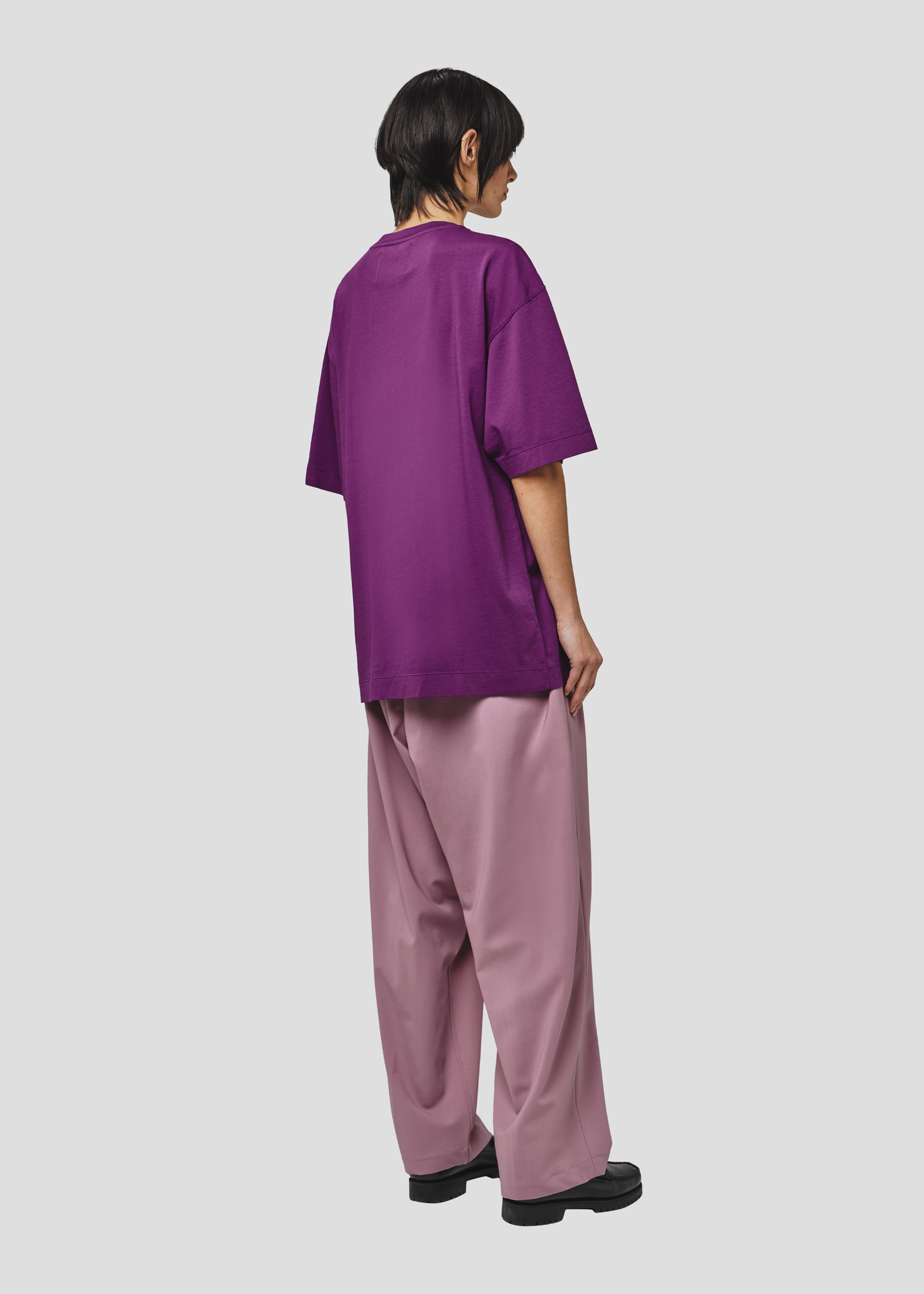 SEVEN GAUGE: T-SHIRT GIROCOLLO MANICA CORTA VIOLA